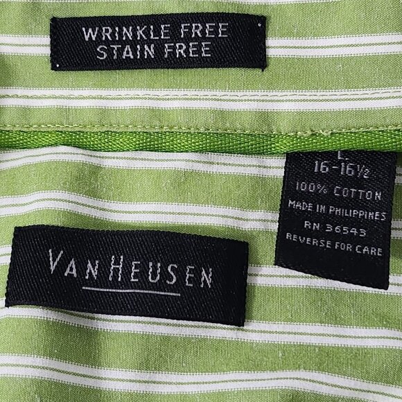 Van Heusen Long Sleeve Shirt Size L - Picture 3 of 3